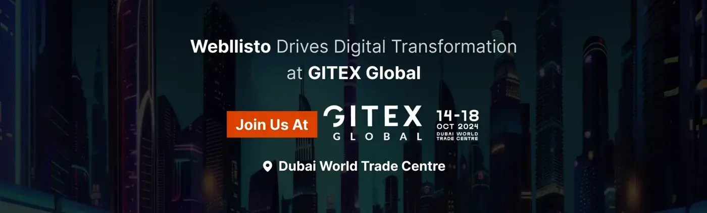 The Webllisto team at GITEX Global in Dubai